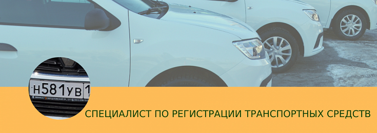 Специалист по государственной регистрации транспортных средств